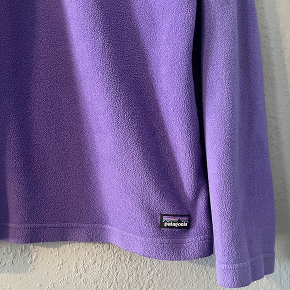 Patagonia Fleece Pullover Womens Size Small Quarter Zip Activewear Sweatshirt - Picture 3 of 6
